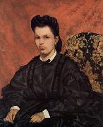 Giovanni Fattori Portrat der ersten Ehefrau des Kunstlers oil painting on canvas
